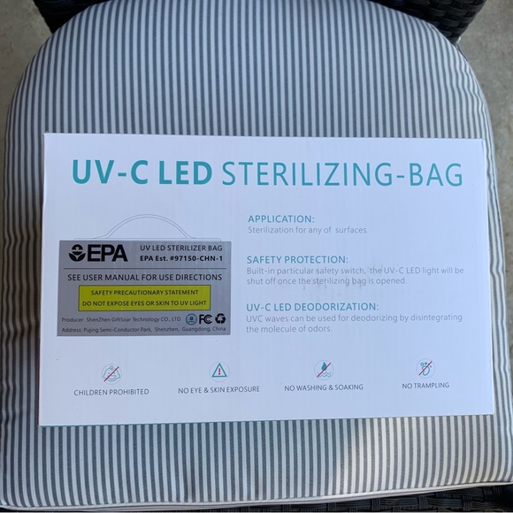 JJ Care UV-C LED Sterilizing Bag, Pink - Picture 5 of 5